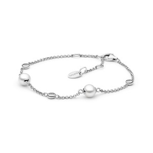 Bratara argint cu perle naturale si pietre DiAmanti SK21245B-G (Argint 925‰ 2 g.)